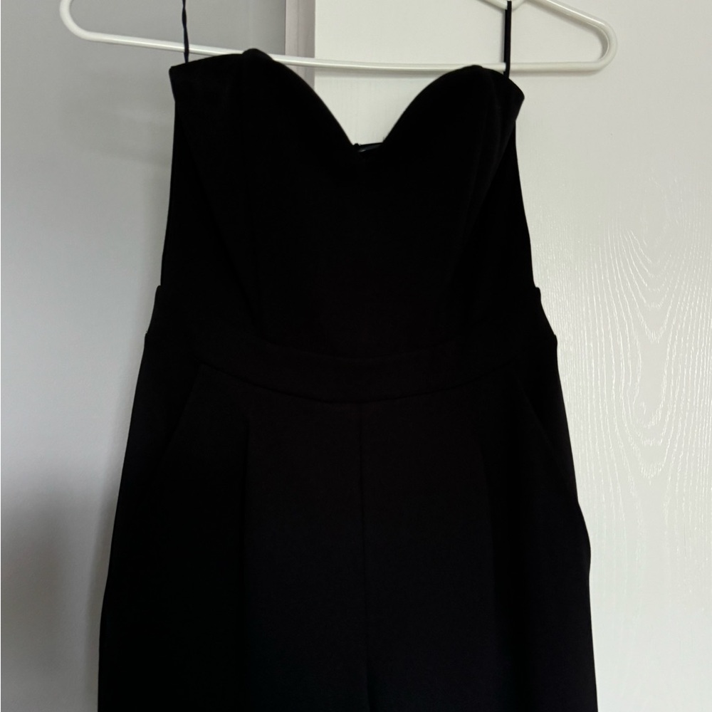 Express Black Strapless Jumpsuit - Picture 2 of 4